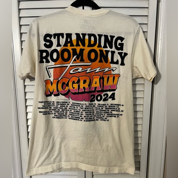 Tim McGraw Standing Room Only Tour 2024 Unisex T-Shirt - Picture 2 of 7